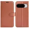Coque portefeuille Phonesta Litchi Skin pour Google Pixel 10 / 10 Pro - Marron