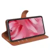 Coque portefeuille Phonesta Litchi Skin pour Google Pixel 10 / 10 Pro - Marron 4