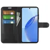 Coque portefeuille Phonesta Litchi Skin pour Realme 16 Pro - Noir 3