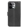Coque portefeuille Phonesta Litchi Skin pour Realme 16 Pro Plus - Noir 2