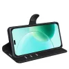 Coque portefeuille Phonesta Litchi Skin pour HONOR 400 Lite - Noir 4