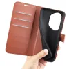 Coque portefeuille Phonesta Litchi Skin pour HONOR 400 Pro - Marron 5