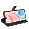 Coque portefeuille Phonesta Litchi Skin pour HONOR 400 Pro - Noir 4