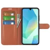 Coque portefeuille Phonesta Litchi Skin pour Samsung Galaxy A17 - Marron 3