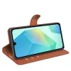Coque portefeuille Phonesta Litchi Skin pour Samsung Galaxy A17 - Marron 4