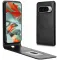 Coque portefeuille Phonesta Leather Vertical Flip pour Google Pixel 9 / 9 Pro - Noir