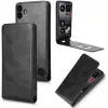 Coque portefeuille Phonesta Leather Vertical Flip pour Nothing CMF Phone 1 - Noir 1