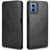 Coque portefeuille Phonesta Leather Vertical Flip pour Motorola Moto G45 / Moto G34 - Noir 5