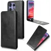 Coque portefeuille Phonesta Leather Vertical Flip pour Motorola Edge 50 Pro - Noir 2