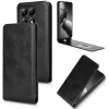 Coque portefeuille Phonesta Leather Vertical Flip pour Xiaomi 14T Pro - Noir 2