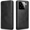 Coque portefeuille Phonesta Leather Vertical Flip pour Xiaomi 15 - Noir