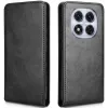 Coque portefeuille Phonesta Leather Vertical Flip pour Xiaomi Redmi Note 14 Pro 5G/14 Pro Plus / Xiaomi Poco X7 - Noir