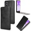 Coque portefeuille Phonesta Leather Vertical Flip pour Oppo A80 - Noir 2