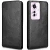 Coque portefeuille Phonesta Leather Vertical Flip pour Oppo Reno11 F 5G - Noir