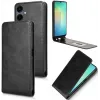 Coque portefeuille Phonesta Leather Vertical Flip pour Samsung Galaxy A06 4G/5G - Noir 2