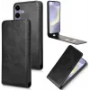 Coque portefeuille Phonesta Leather Vertical Flip pour Samsung Galaxy S25/S24 - Noir 2