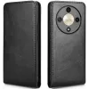 Coque portefeuille Phonesta Leather Vertical Flip pour HONOR Magic6 Lite - Noir