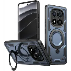 Coque arrière Phonesta MagLock Armor anneau et MagSafe pour Xiaomi Redmi Note 14 Pro 4G/5G/14 Pro Plus / Xiaomi Poco X7 - Bleu foncé