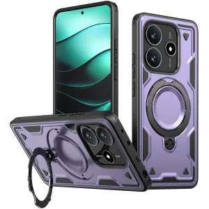 Coque arrière Phonesta MagLock Armor anneau et MagSafe pour Xiaomi Redmi Note 14 5G - Violet