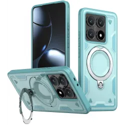 Coque arrière Phonesta MagLock Armor anneau et MagSafe pour Xiaomi 14T - Bleu clair