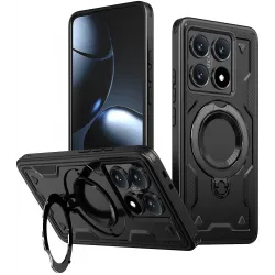 Coque arrière Phonesta MagLock Armor anneau et MagSafe pour Xiaomi 14T Pro - Noir