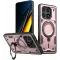 Coque arrière Phonesta MagLock Armor anneau et MagSafe pour Xiaomi Poco X6 Pro - Or rose