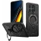Coque arrière Phonesta MagLock Armor anneau et MagSafe pour Xiaomi Poco X6 Pro - Noir