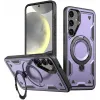 Coque arrière Phonesta MagLock Armor anneau et MagSafe pour Samsung Galaxy S25/S24 - Violet