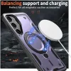Coque arrière Phonesta MagLock Armor anneau et MagSafe pour Samsung Galaxy S25 Plus/S24 Plus - Violet 3
