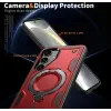Coque arrière Phonesta MagLock Armor anneau et MagSafe pour Samsung Galaxy S25 Plus/S24 Plus - Rouge 6