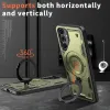 Coque arrière Phonesta MagLock Armor anneau et MagSafe pour Samsung Galaxy A16 - Vert 2