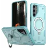 Coque arrière Phonesta MagLock Armor anneau et MagSafe pour Samsung Galaxy S24 FE - Bleu clair