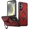 Coque arrière Phonesta MagLock Armor anneau et MagSafe pour Samsung Galaxy S24 FE - Rouge 0