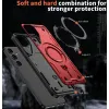 Coque arrière Phonesta MagLock Armor anneau et MagSafe pour Samsung Galaxy S24 FE - Rouge 4