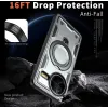 Coque arrière Phonesta MagLock Armor anneau et MagSafe pour Xiaomi Poco F7 Pro/F7 Ultra - Gris 3