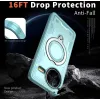 Coque arrière Phonesta MagLock Armor anneau et MagSafe pour Xiaomi Poco F7 Pro/F7 Ultra - Bleu clair 3