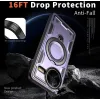 Coque arrière Phonesta MagLock Armor anneau et MagSafe pour Xiaomi Poco F7 Pro/F7 Ultra - Violet 3