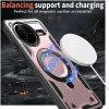 Coque arrière Phonesta MagLock Armor anneau et MagSafe pour Xiaomi Poco F7 Pro/F7 Ultra - Or rose 2