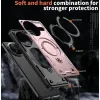 Coque arrière Phonesta MagLock Armor anneau et MagSafe pour Xiaomi Poco F7 Pro/F7 Ultra - Or rose 4