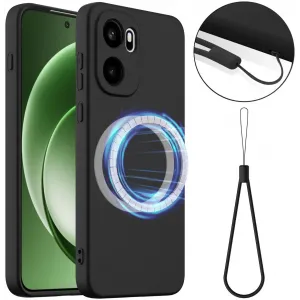Coque arrière en silicone Phonesta Royale Liquid avec MagSafe pour OnePlus 15R - Noir