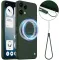 Coque arrière en silicone Phonesta Royale Liquid avec MagSafe pour Nothing Phone (3a) Lite - Vert foncé