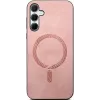 Coque arrière Phonesta Retro Vegan Leather MagSafe pour Samsung Galaxy A35 - Rose 2