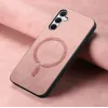 Coque arrière Phonesta Retro Vegan Leather MagSafe pour Samsung Galaxy A35 - Rose 3