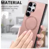 Coque arrière Phonesta Retro Vegan Leather MagSafe pour Samsung Galaxy A35 - Rose 4