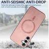 Coque arrière Phonesta Retro Vegan Leather MagSafe pour Samsung Galaxy A35 - Rose 5