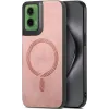 Coque arrière Phonesta Retro Vegan Leather MagSafe pour Motorola Moto G35 - Rose