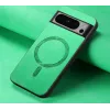 Coque arrière Phonesta Retro Vegan Leather MagSafe pour Google Pixel 9 Pro XL - Vert 2