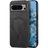 Coque arrière Phonesta Retro Vegan Leather MagSafe pour Google Pixel 9 Pro XL - Noir