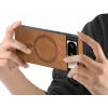 Coque arrière Phonesta Retro Vegan Leather MagSafe pour Google Pixel 9 / 9 Pro - Marron 4