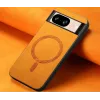 Coque arrière Phonesta Retro Vegan Leather MagSafe pour Google Pixel 9 / 9 Pro - Orange 2